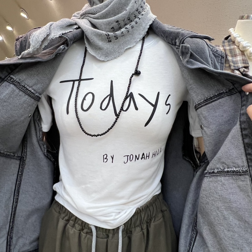 BLACKFRIDAY東大門㊣直郵女裝新款熱賣時尚25秋冬休閑人氣T恤BLACK FRIDAYT恤圖色4