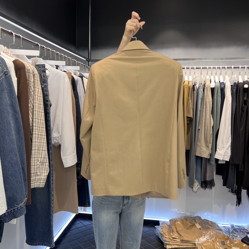 OUS/INCH-L韓國代購㊣女裝新品25秋冬熱賣時尚推薦職業夾克OUS/INCH夾克