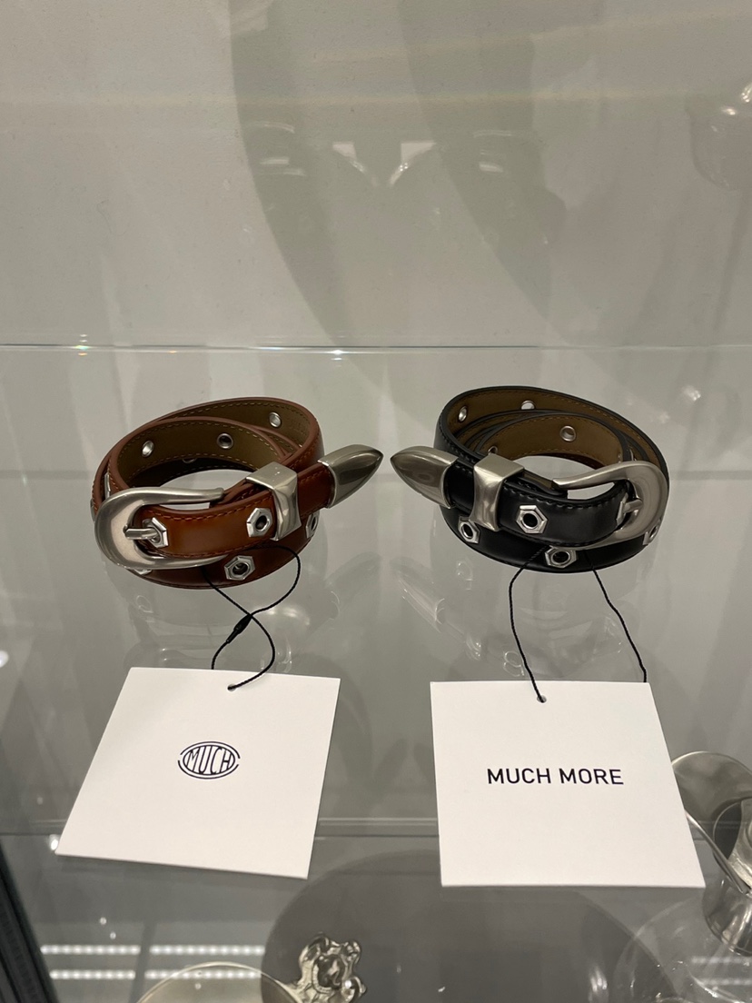 MUCH MORE韓國直郵㊣女裝新品人氣25秋冬職業推薦真品腰帶MUCH MORE腰帶