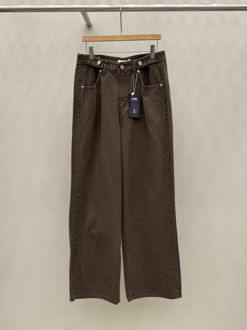 EOOB/LAMEREI東大門㊣實拍女裝新品25秋冬休閑人氣真品牛仔褲EOOB/LAMEREI牛仔褲