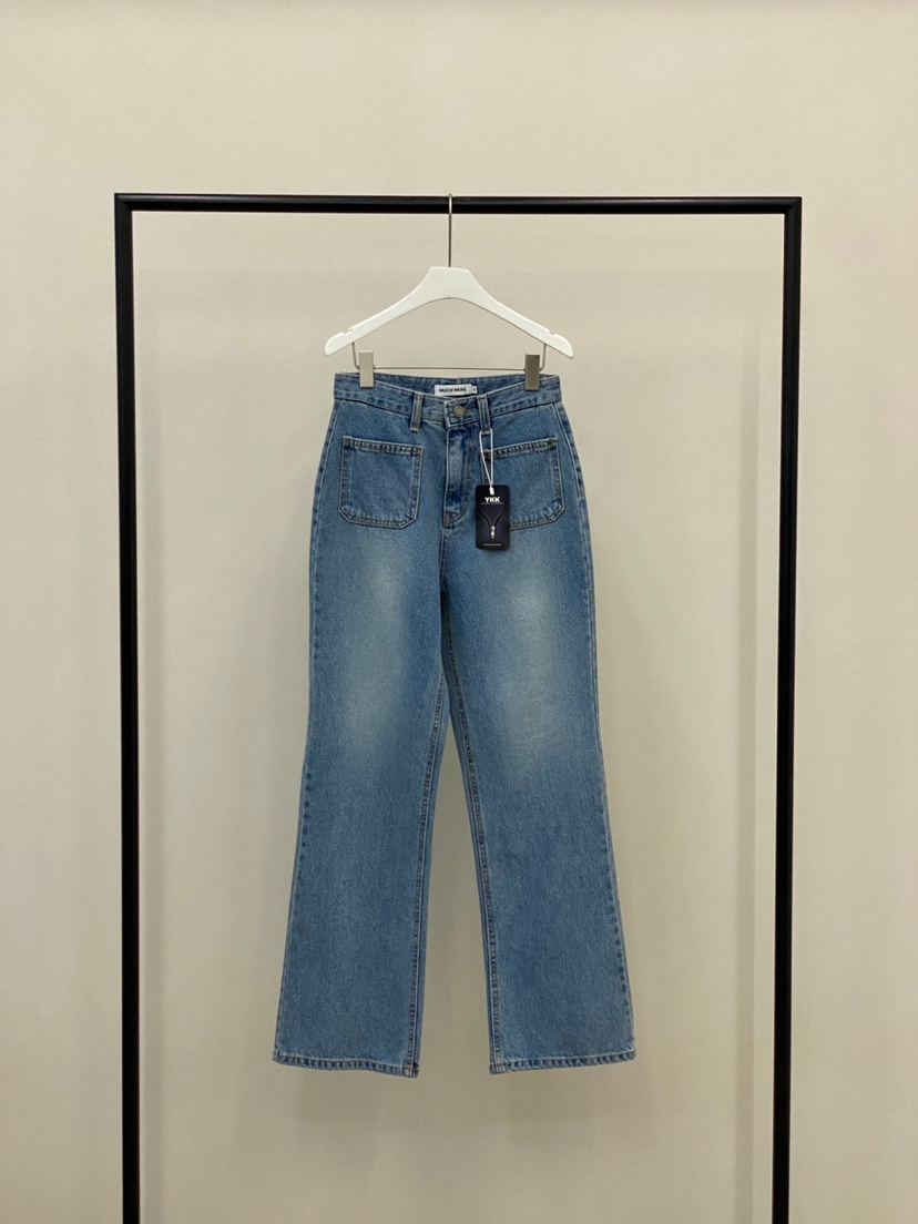 MUCH MORE東大門㊣直郵女裝新品推薦休閑熱賣職業牛仔褲口袋MUCH MORE牛仔褲