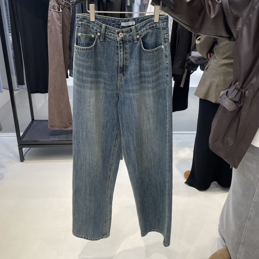 OSOO東大門㊣直郵女士新品推薦休閑真品25秋冬時尚熱賣牛仔褲OSOO牛仔褲
