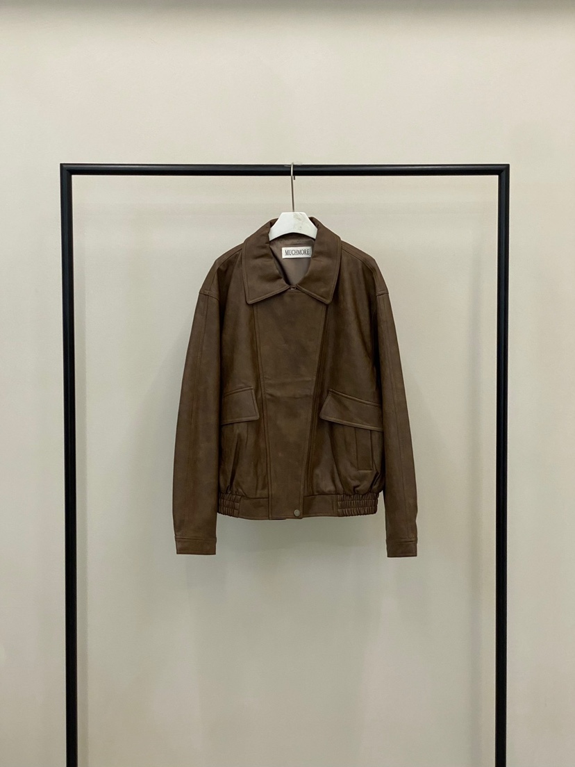 MUCH MORE韓國代購㊣女裝新品推薦真品休閑職業25秋冬夾克口袋MUCH MORE夾克圖色1
