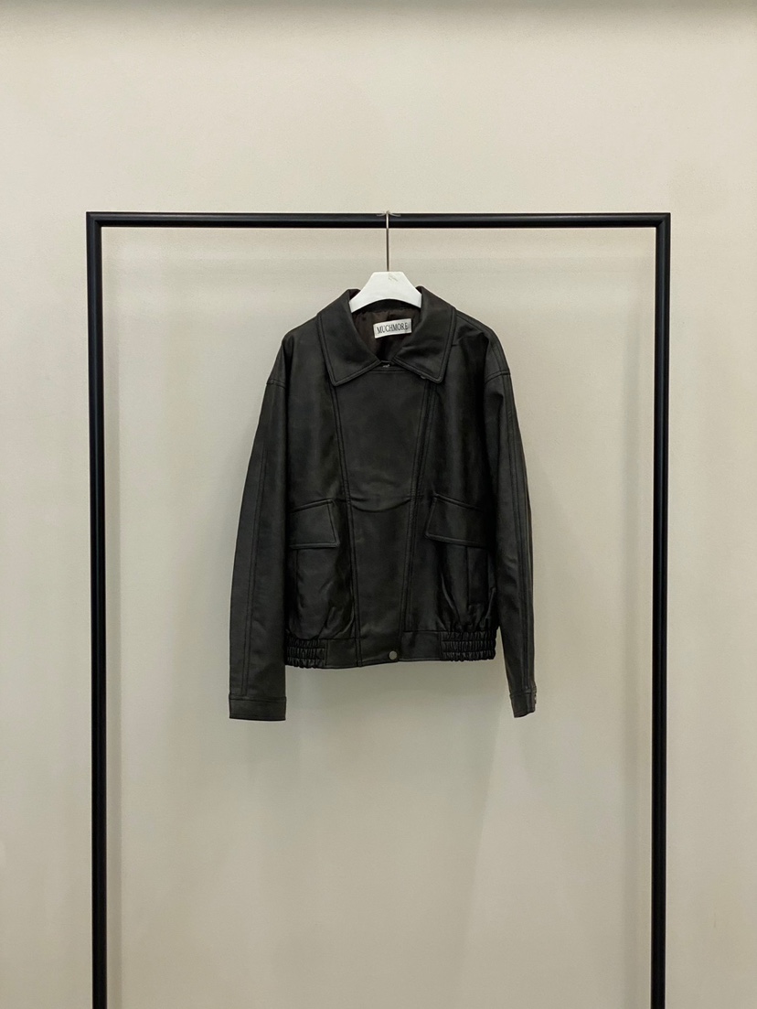 MUCH MORE韓國代購㊣女裝新品推薦真品休閑職業25秋冬夾克口袋MUCH MORE夾克圖色2