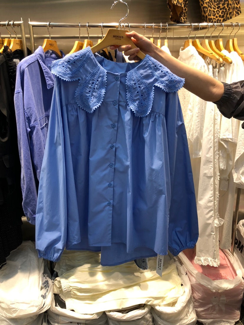 MENDL S東大門㊣代購女裝新品時尚真品職業推薦襯衫蕾絲衫MENDL S襯衫/蕾絲衫圖色2