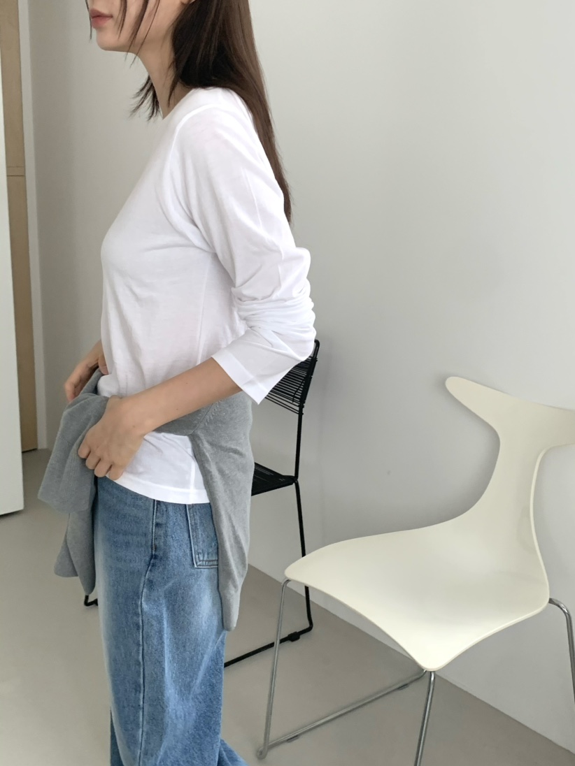 ANOU韓國直郵㊣女士新款真品熱賣人氣25秋冬時尚推薦長袖T恤ANOU長袖T恤