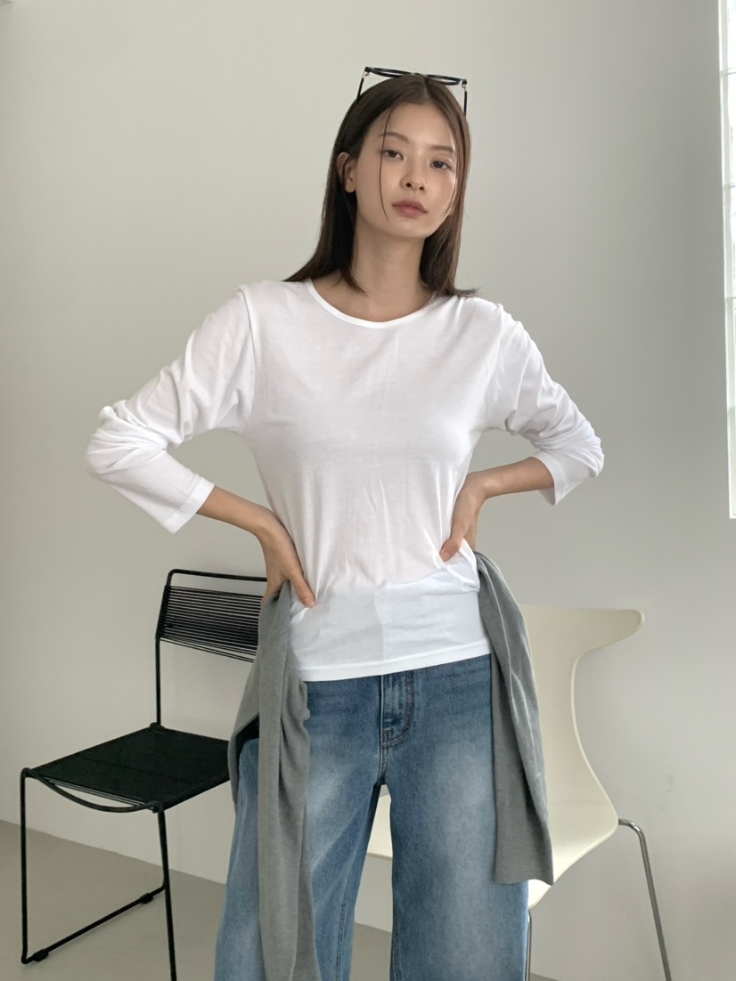 ANOU韓國直郵㊣女士新款真品熱賣人氣25秋冬時尚推薦長袖T恤ANOU長袖T恤