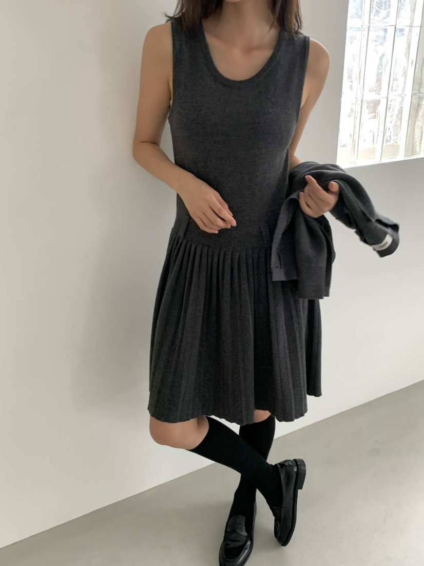 ANOU韓國直郵㊣女士新款25秋冬休閑職業熱賣時尚人氣連衣裙ANOU連衣裙