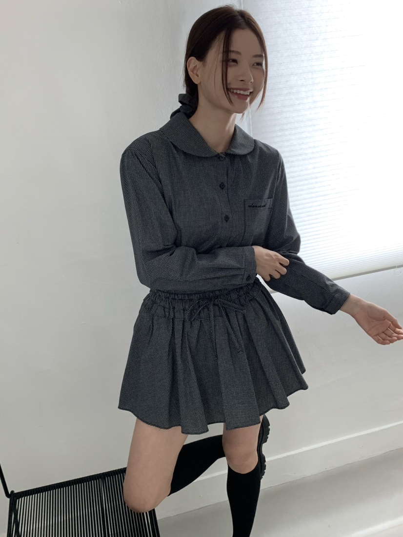 ANOU東大門㊣直郵女裝新品時尚人氣25秋冬真品職業短裙格紋ANOU短裙