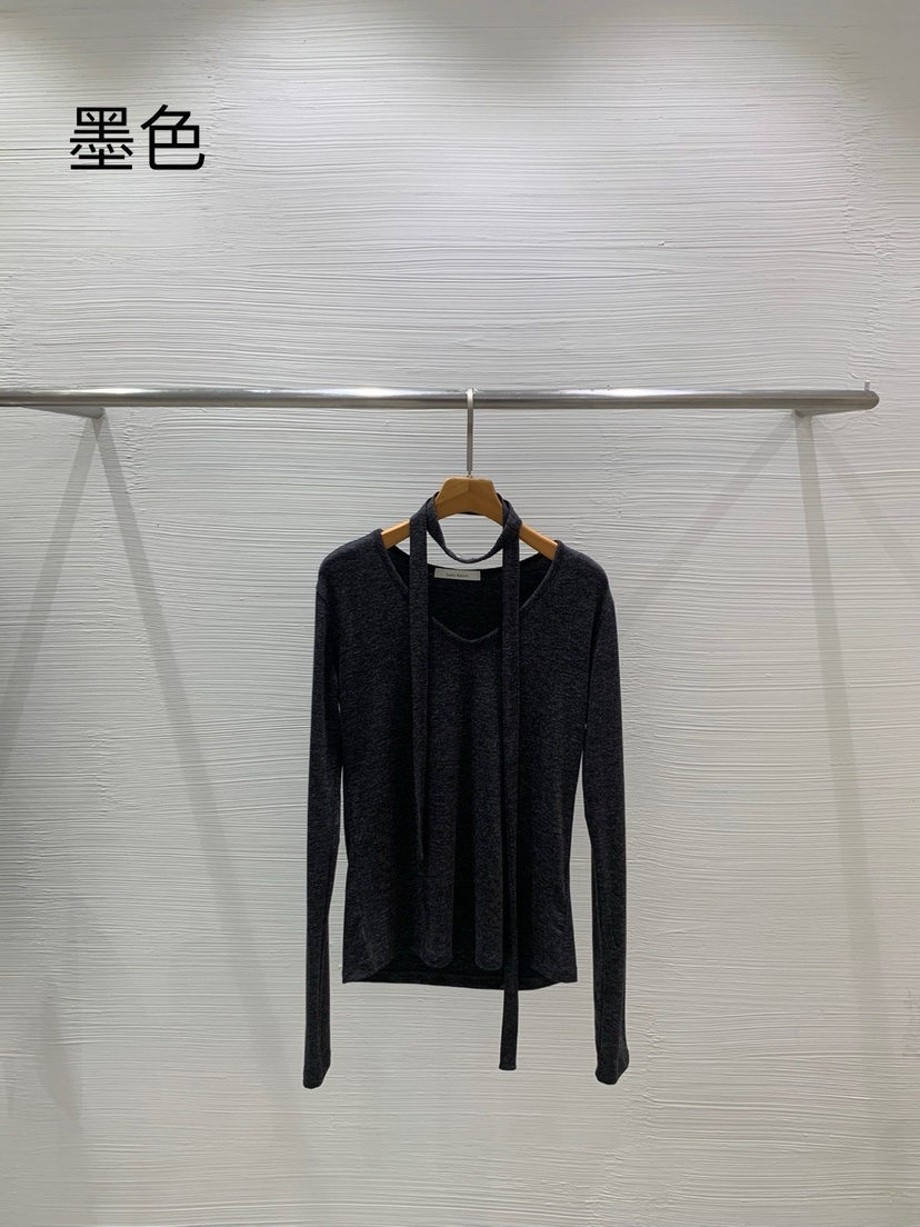 LUCY SALON東大門㊣直郵女士新品人氣時尚25秋冬長袖T恤含脖帶LUCY SALON長袖T恤圖色2