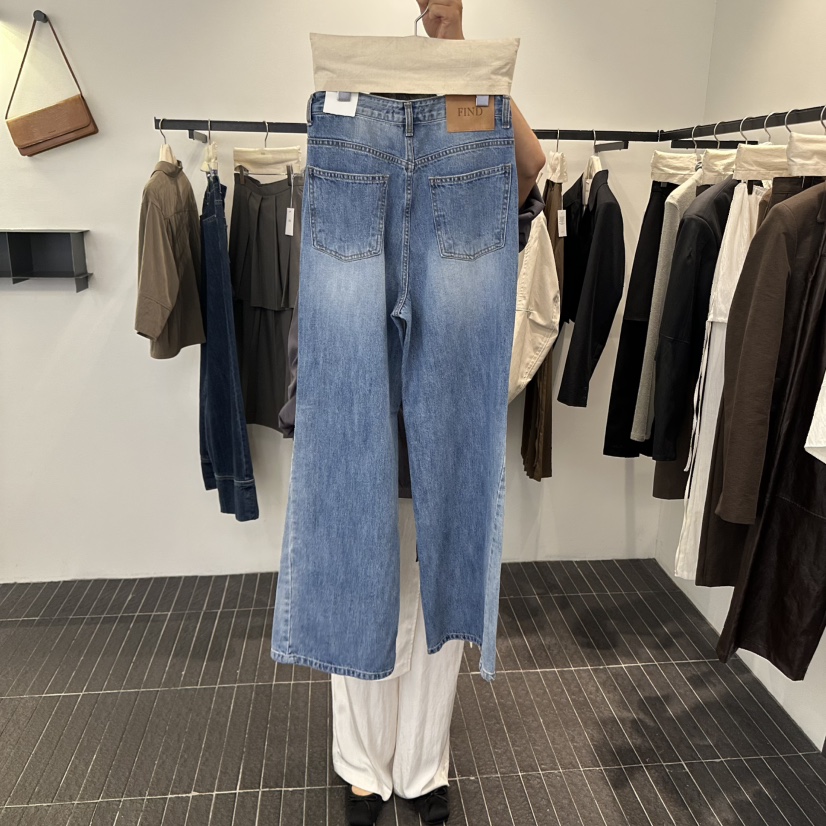 FIND-P東大門㊣實拍女士新品休閑真品25秋冬熱賣時尚牛仔褲FIND-P牛仔褲