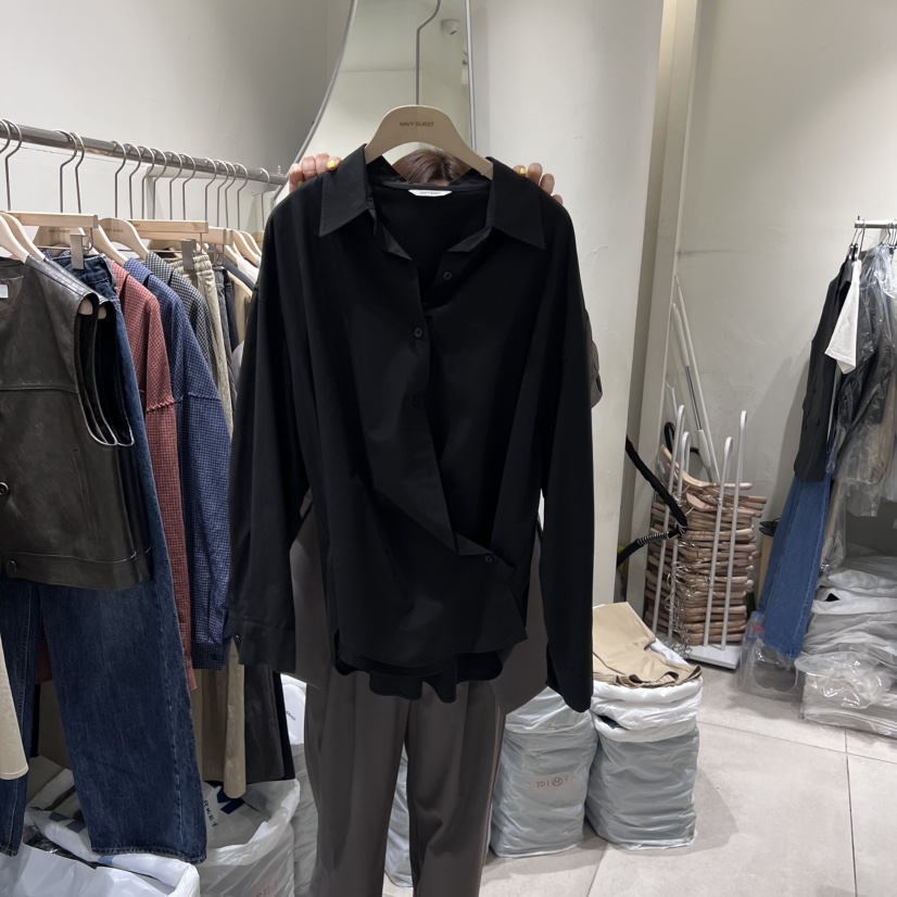 NAVYBURST東大門㊣直郵女士新品時尚職業25秋冬熱賣襯衫蕾絲衫NAVY BURST襯衫/蕾絲衫圖色3