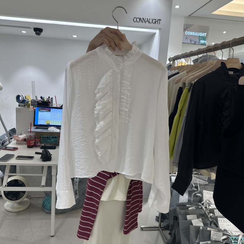 DAILYJUD東大門㊣實拍女裝新品人氣休閑真品推薦襯衫蕾絲衫DAILY JUD襯衫/蕾絲衫圖色1