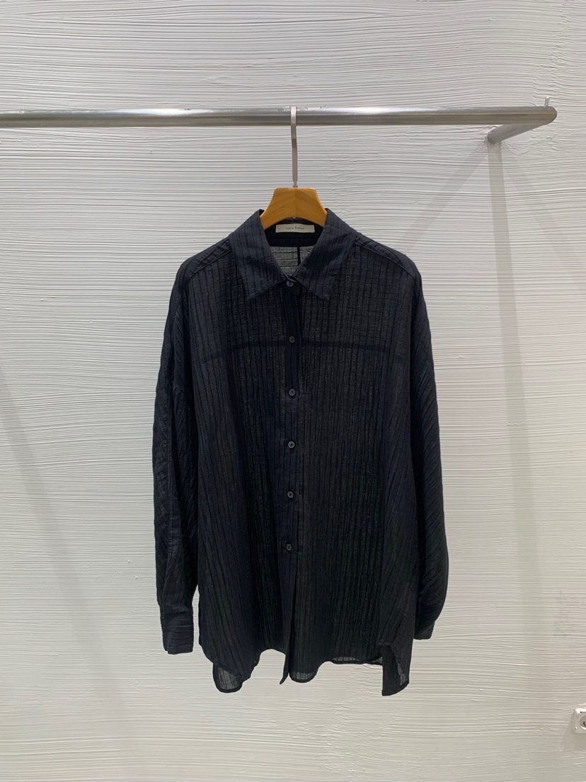 LUCY SALON東大門㊣實拍女裝新品休閑推薦熱賣襯衫蕾絲衫褶皺LUCY SALON襯衫/蕾絲衫圖色3