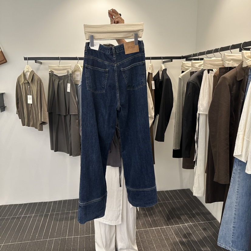 FIND-P韓國代購㊣女士新品職業時尚真品人氣25秋冬熱賣牛仔褲FIND-P牛仔褲