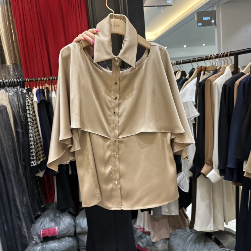 HERISH韓國代購㊣女裝新品人氣休閑推薦25秋冬熱賣襯衫蕾絲衫Herish襯衫/蕾絲衫圖色2