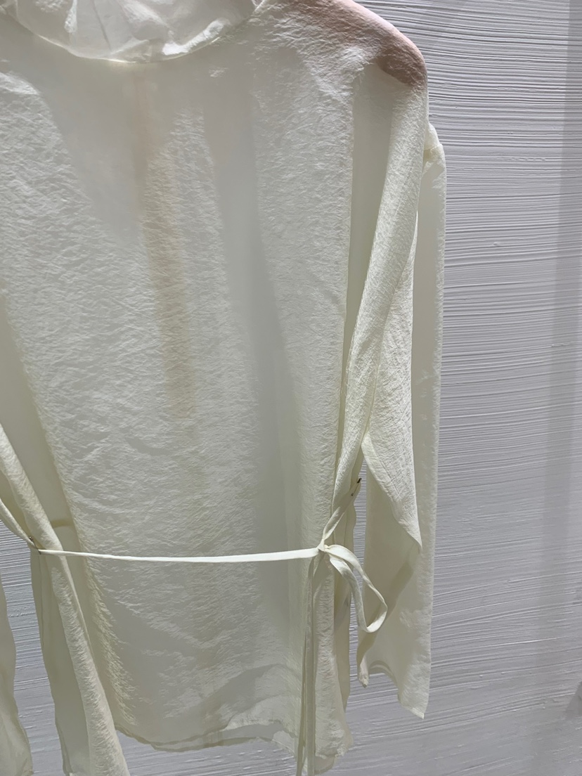 LUCY SALON東大門㊣代購女裝新款推薦職業襯衫蕾絲衫含腰繩LUCY SALON襯衫/蕾絲衫