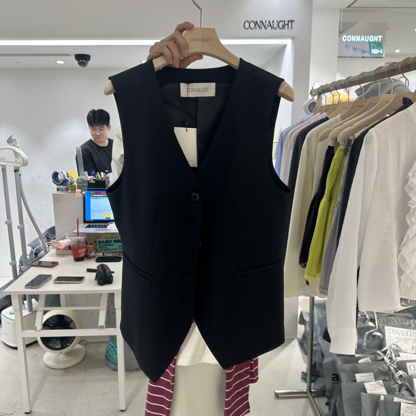 DAILYJUD韓國直郵㊣女裝新款人氣職業時尚推薦真品休閑馬甲DAILY JUD馬甲圖色1