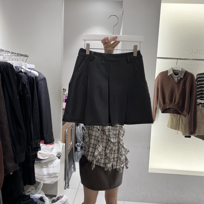 TYCHE韓國代購㊣女裝新品25秋冬推薦真品職業休閑熱賣人氣短裙TYCHE短裙
