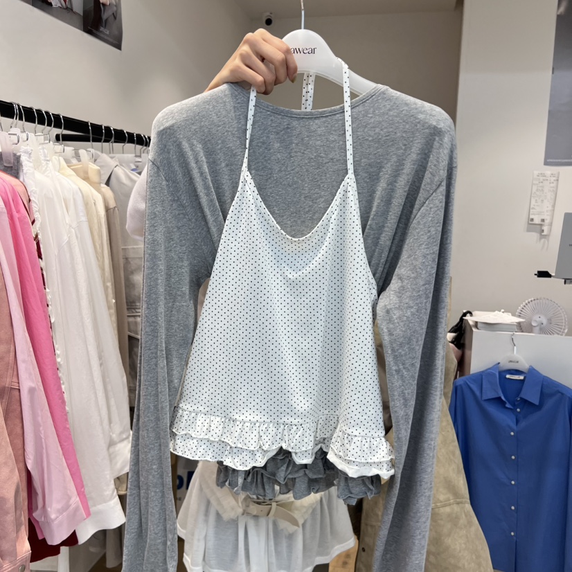 RUMIRU/AWEAR韓國代購㊣女士新款職業真品吊帶背心不含內搭awear/RUMIRU吊帶/背心圖色1