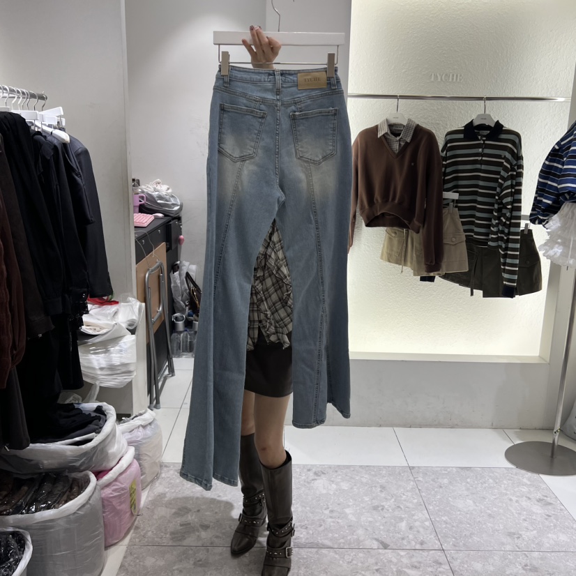 TYCHE東大門㊣實拍女裝新品人氣25秋冬熱賣時尚推薦真品牛仔褲TYCHE牛仔褲