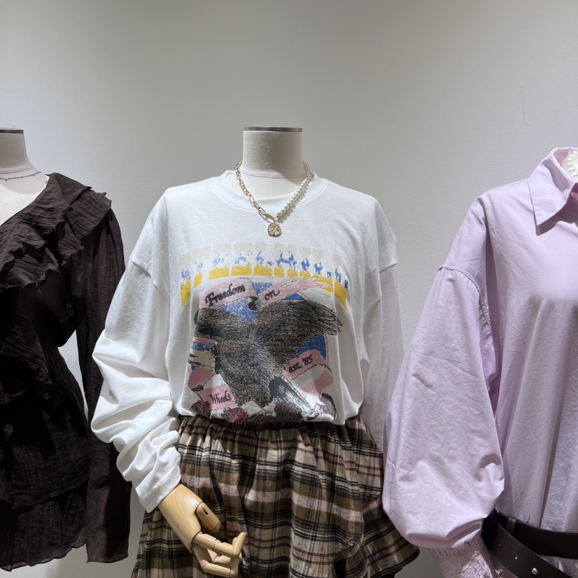 TYCHE東大門㊣直郵女士新品時尚真品推薦休閑職業人氣長袖T恤TYCHE長袖T恤圖色1