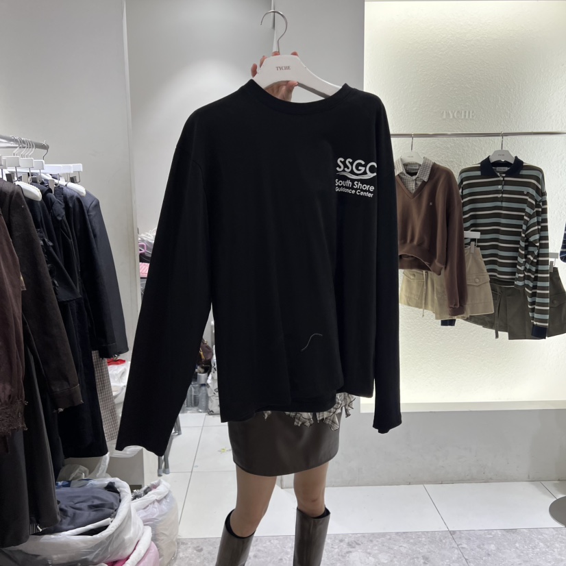 TYCHE韓國直郵㊣女士新品休閑時尚人氣推薦職業25秋冬長袖T恤TYCHE長袖T恤圖色2