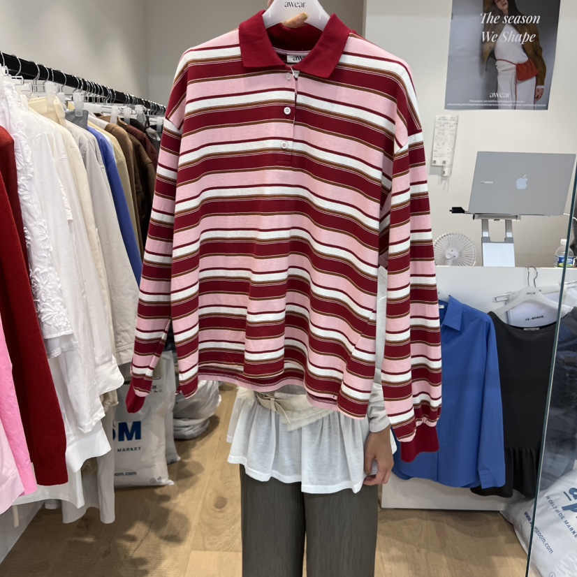 RUMIRU/AWEAR東大門㊣直郵女裝新款熱賣推薦休閑真品長袖T恤awear/RUMIRU長袖T恤圖色2