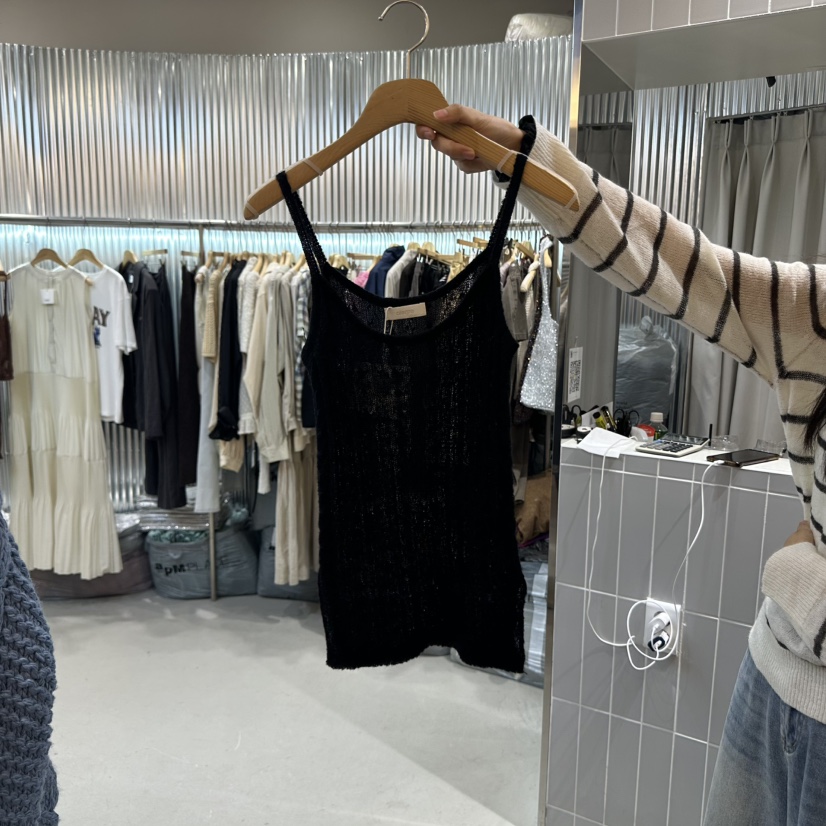 ALEGRE東大門㊣實拍女士新品職業25秋冬熱賣休閑人氣吊帶背心ALEGRE吊帶/背心圖色2