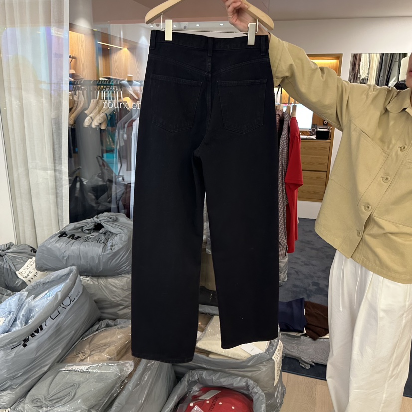 ROUNDER東大門㊣直郵女士新品職業休閑熱賣推薦休閑褲寬松牛仔ROUNDER休閑褲