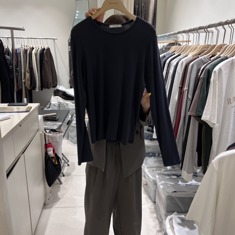 NAVYBURST韓國直郵㊣女裝新品熱賣25秋冬推薦時尚人氣長袖T恤NAVY BURST長袖T恤圖色4