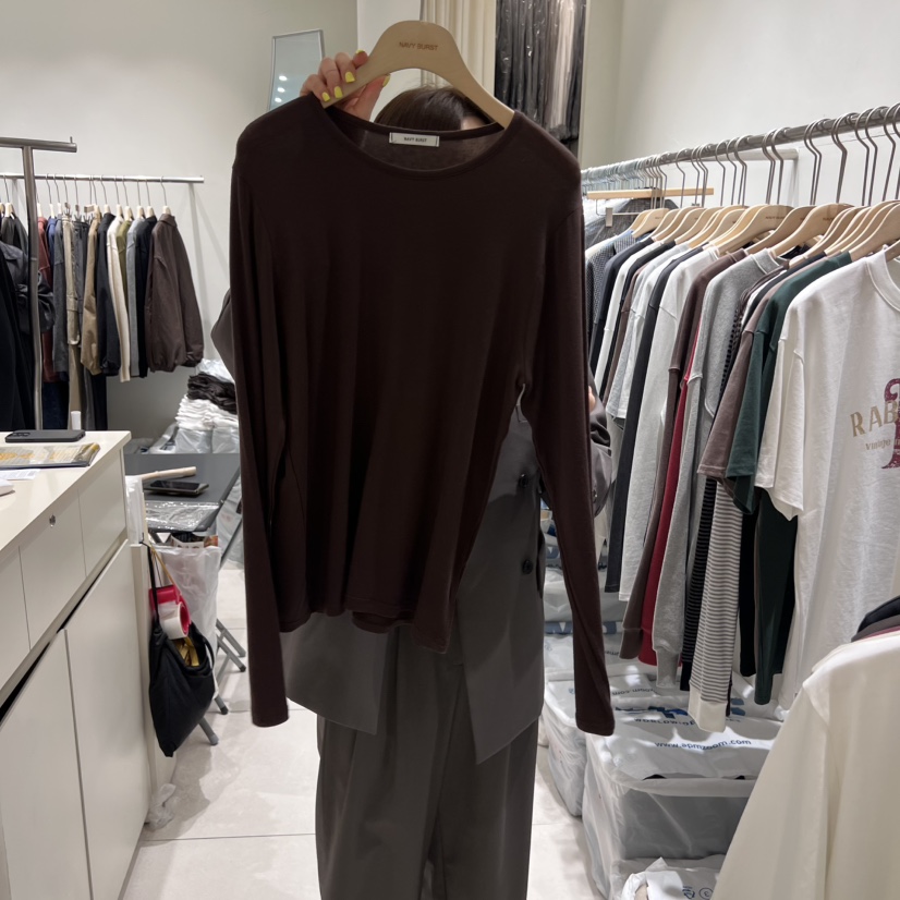 NAVYBURST韓國直郵㊣女裝新品熱賣25秋冬推薦時尚人氣長袖T恤NAVY BURST長袖T恤圖色5