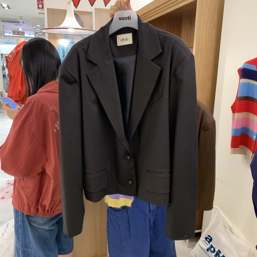 VENTI東大門㊣直郵女士新品職業時尚人氣熱賣推薦真品夾克羊毛VENTI夾克圖色2
