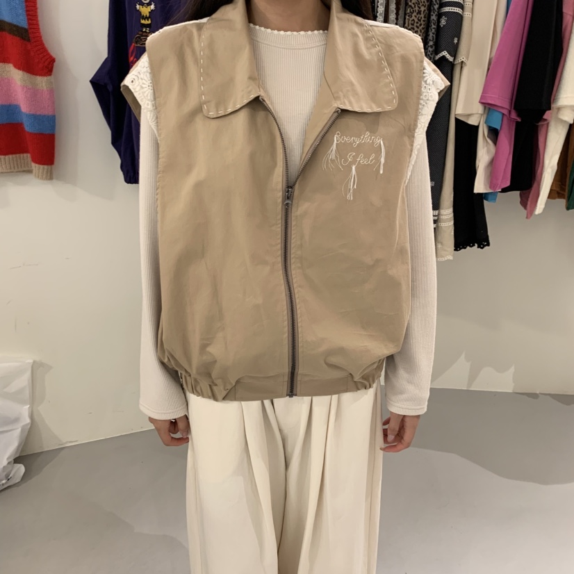 VENTI韓國直郵㊣女士新款職業人氣推薦25秋冬休閑熱賣馬甲蕾絲VENTI馬甲圖色2