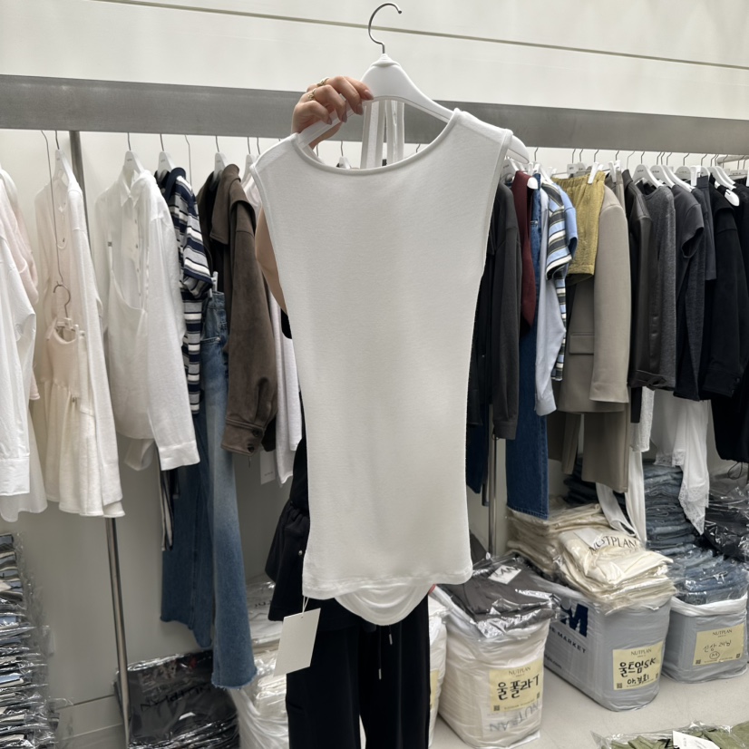 NUTPLAN韓國直郵㊣女裝新品真品熱賣休閑職業吊帶背心假兩件NUTPLAN吊帶/背心