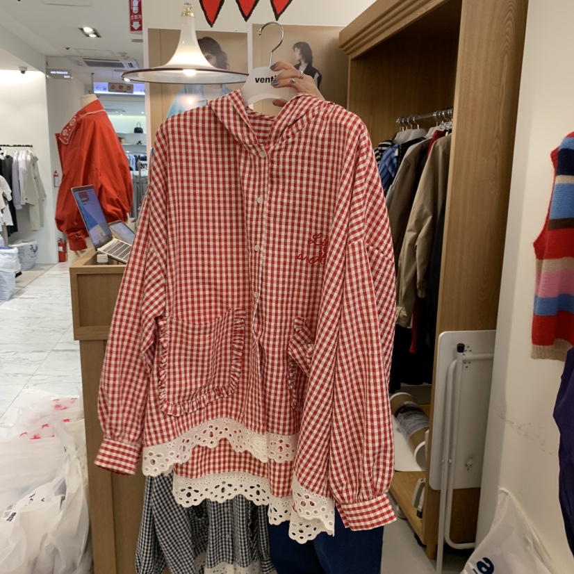 VENTI東大門㊣直郵女士新品休閑時尚職業推薦襯衫蕾絲衫連帽衫VENTI襯衫/蕾絲衫