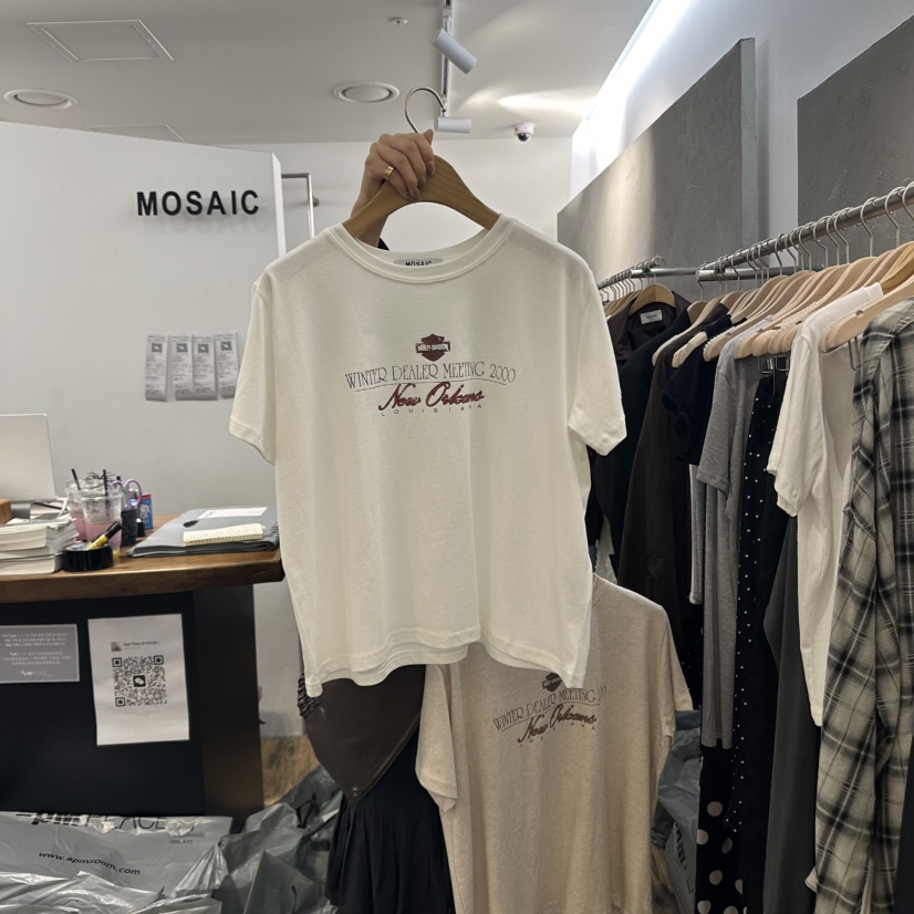 MOSAIC東大門㊣直郵女裝新款時尚人氣職業熱賣推薦25秋冬T恤MOSAICT恤圖色1