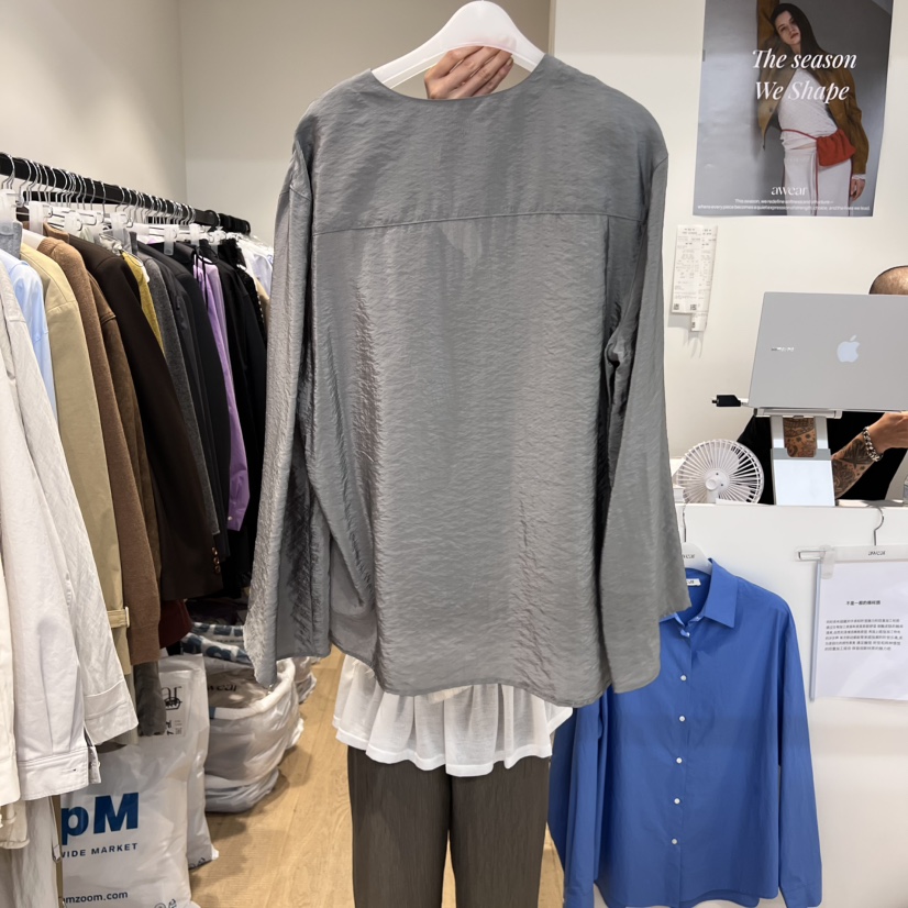 RUMIRU/AWEAR東大門㊣實拍女士新品25秋冬人氣推薦襯衫蕾絲衫awear/RUMIRU襯衫/蕾絲衫
