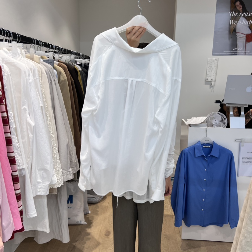 RUMIRU/AWEAR韓國直郵㊣女裝新品真品職業熱賣休閑襯衫蕾絲衫awear/RUMIRU襯衫/蕾絲衫