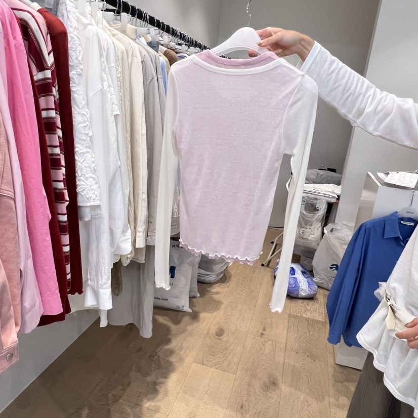 RUMIRU/AWEAR東大門㊣實拍女士新品休閑25秋冬長袖T恤假兩件awear/RUMIRU長袖T恤