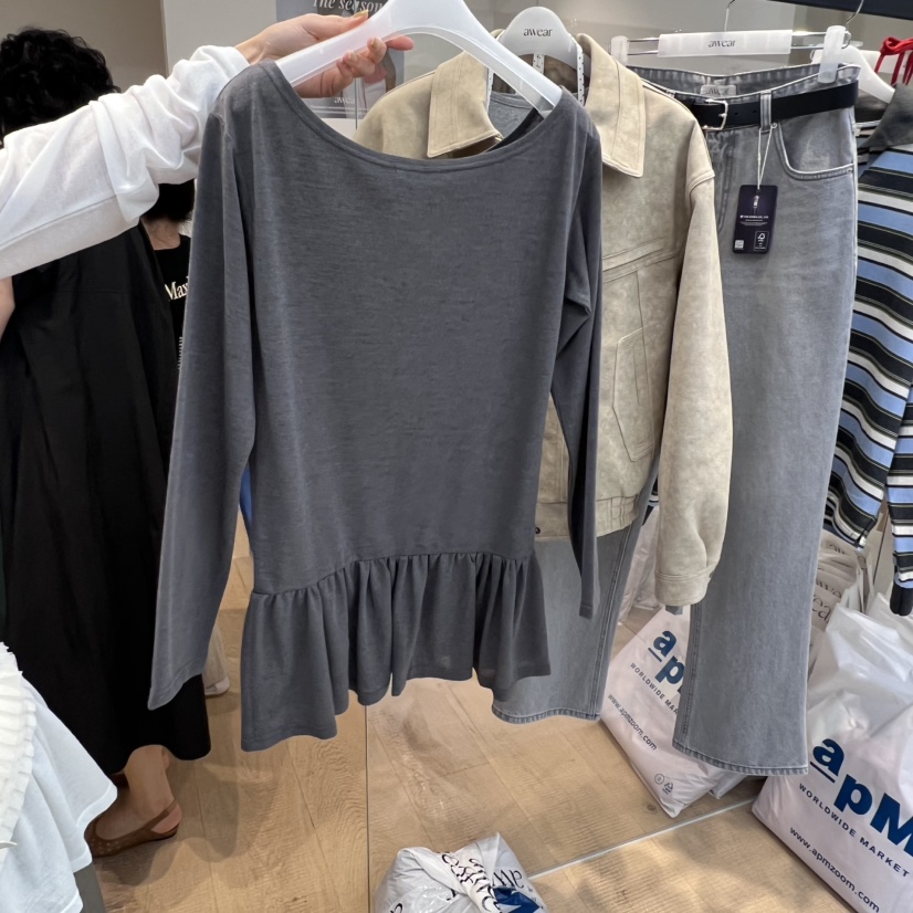 RUMIRU/AWEAR東大門㊣直郵女裝新款職業休閑連衣裙不含腰帶awear/RUMIRU連衣裙