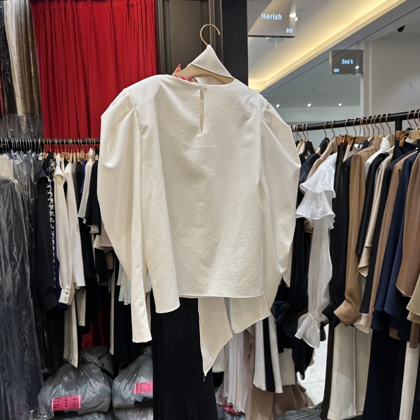 HERISH韓國代購㊣女士新品25秋冬真品人氣襯衫蕾絲衫含圍巾Herish襯衫/蕾絲衫