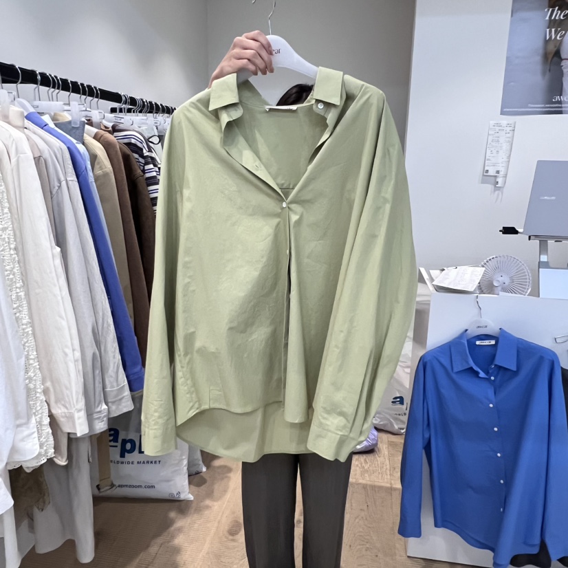 RUMIRU/AWEAR韓國直郵㊣女士新品人氣時尚襯衫蕾絲衫不含內搭awear/RUMIRU襯衫/蕾絲衫圖色4