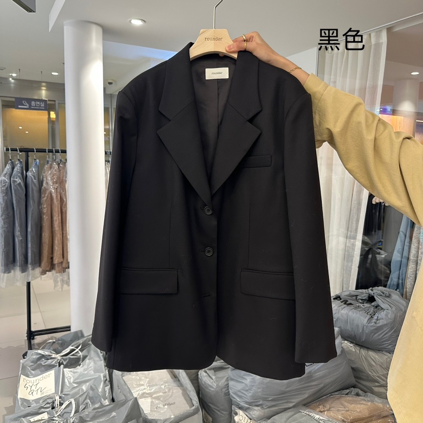 ROUNDER東大門㊣實拍女裝新款25秋冬推薦時尚熱賣休閑真品夾克ROUNDER夾克圖色2