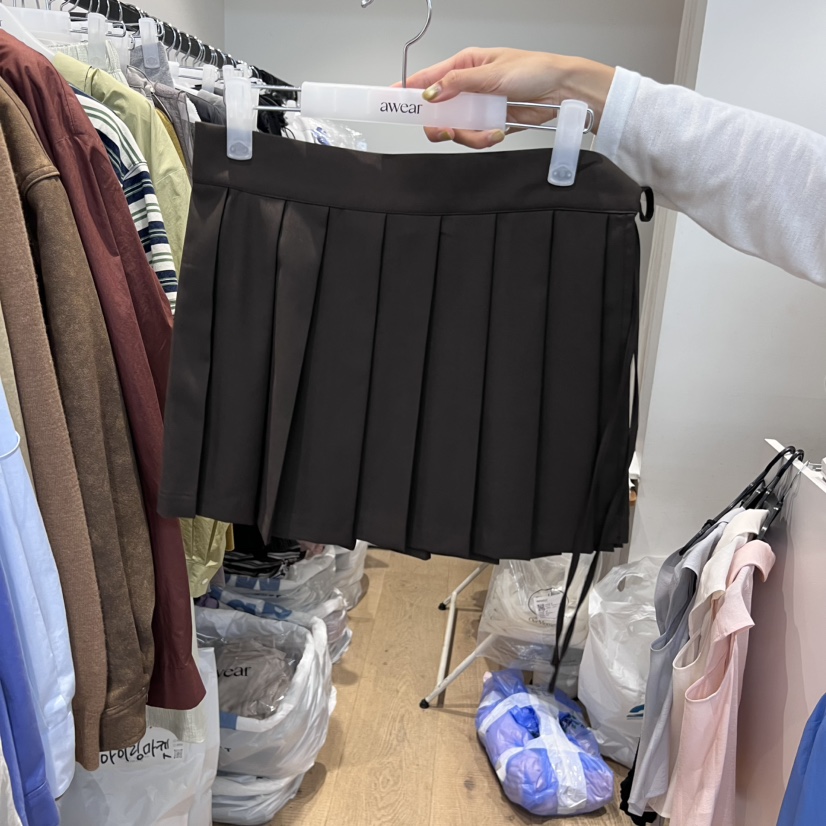 RUMIRU/AWEAR東大門㊣實拍女裝新品25秋冬人氣熱賣短裙褶皺awear/RUMIRU短裙