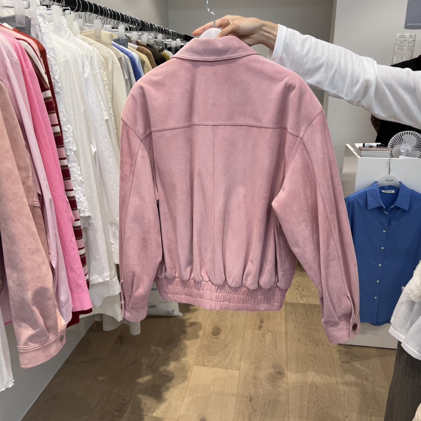 RUMIRU/AWEAR韓國代購㊣女裝新品職業熱賣25秋冬夾克絨面革awear/RUMIRU夾克