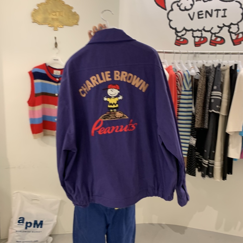 VENTI韓國直郵㊣女裝新品推薦時尚25秋冬職業休閑夾克史努比VENTI夾克