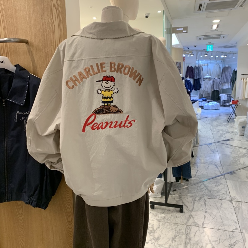 VENTI韓國直郵㊣女裝新品推薦時尚25秋冬職業休閑夾克史努比VENTI夾克