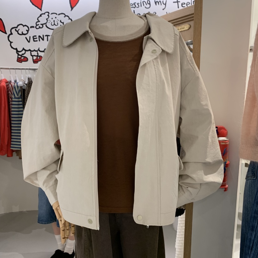 VENTI韓國直郵㊣女裝新品推薦時尚25秋冬職業休閑夾克史努比VENTI夾克