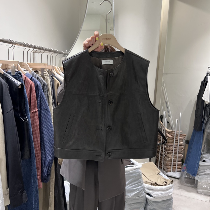 NAVYBURST東大門㊣代購女裝新品時尚休閑熱賣真品25秋冬馬甲NAVY BURST馬甲